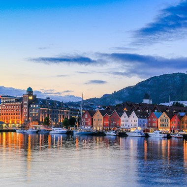 Der Hafen in Bergen - Bergen, Norwegen