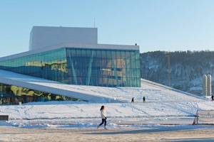 Vinter på Operataket - Oslo Operahus