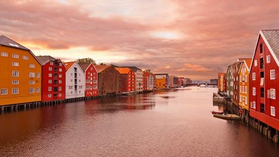 Sonnenuntergang in Trondheim - Norwegen