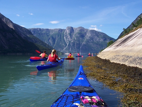 Fiordos noruegos en kayak