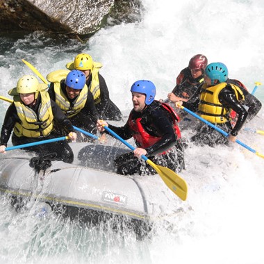 White water rafting in Voss