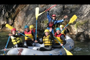 White water rafting in Voss