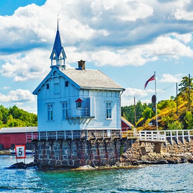 Faro de Heggholmen - Crucero por el fiordo de Oslo - Oslo, Noruega