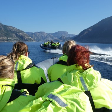 Activities in Stavanger - speedy RIB boat trip to the Pulpit Rock from Stavanger, Norway