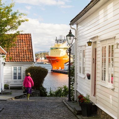 Kleine Straßen von Stavanger - Norwegen