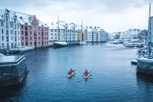 Winter Kayaking in Alesund