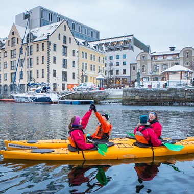 Winter Kayaking in Alesund