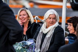 Koser seg på  Jazz cruise på Oslofjord - Oslo